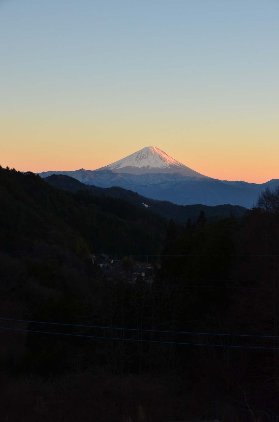 上芦沢からの富士の写真